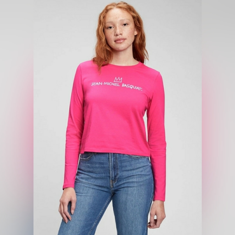 Jean-Michel Basquiat Graphic Long Sleeve T-Shirt